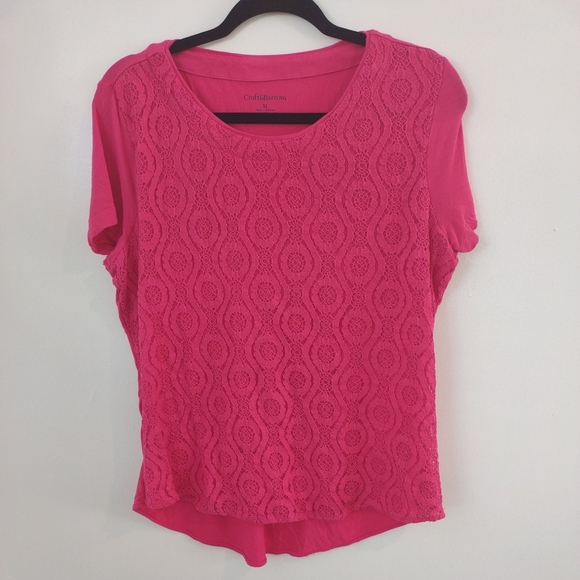 Croft and Barrow Tops Blouse T-shirts Size M - Picture 2 of 12